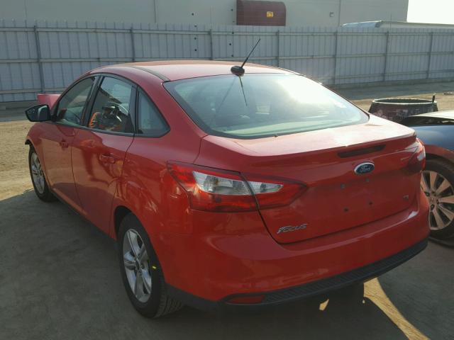 1FADP3F21EL333875 - 2014 FORD FOCUS SE RED photo 3