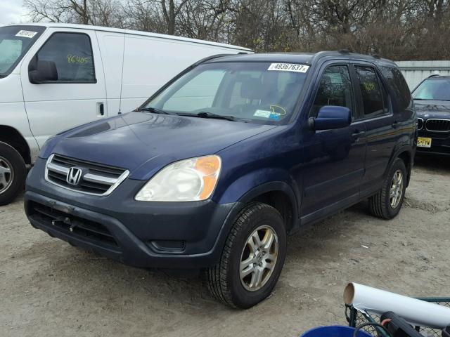 JHLRD788X2C079437 - 2002 HONDA CR-V EX ლურჯი ფოტო 2