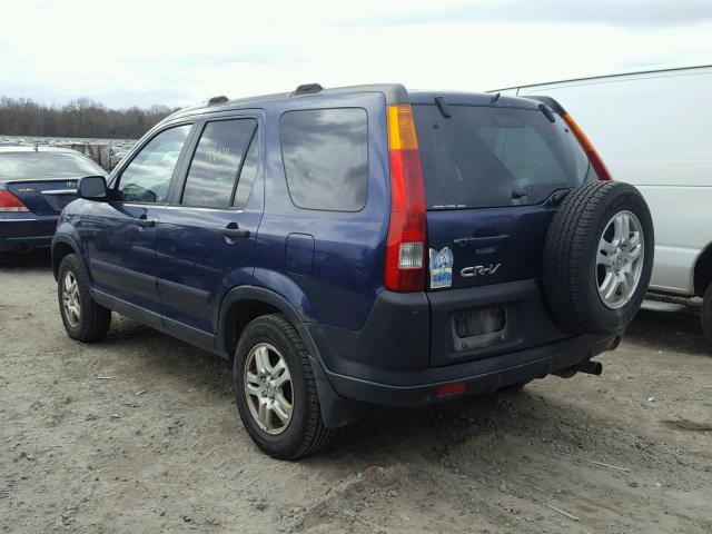 JHLRD788X2C079437 - 2002 HONDA CR-V EX ლურჯი ფოტო 3