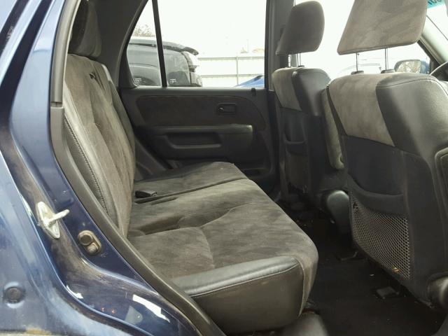 JHLRD788X2C079437 - 2002 HONDA CR-V EX BLUE photo 6