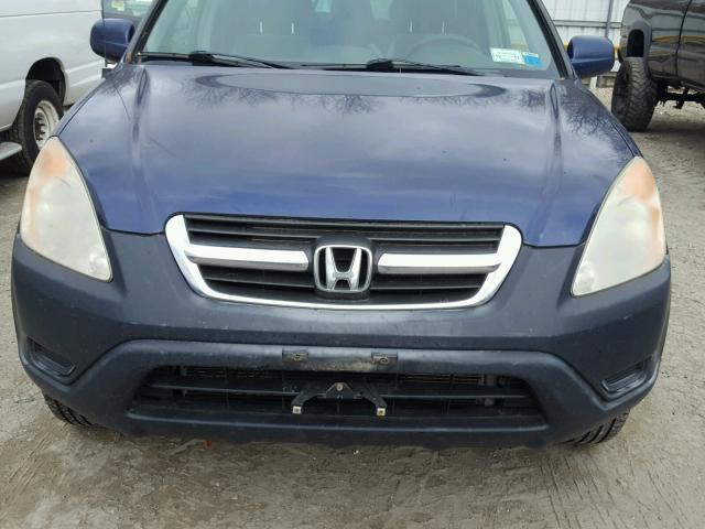 JHLRD788X2C079437 - 2002 HONDA CR-V EX BLUE photo 7