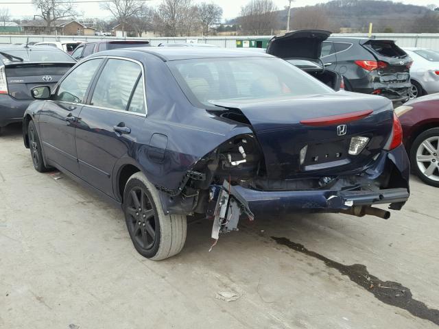 1HGCM56336A110061 - 2006 HONDA ACCORD SE BLUE photo 3