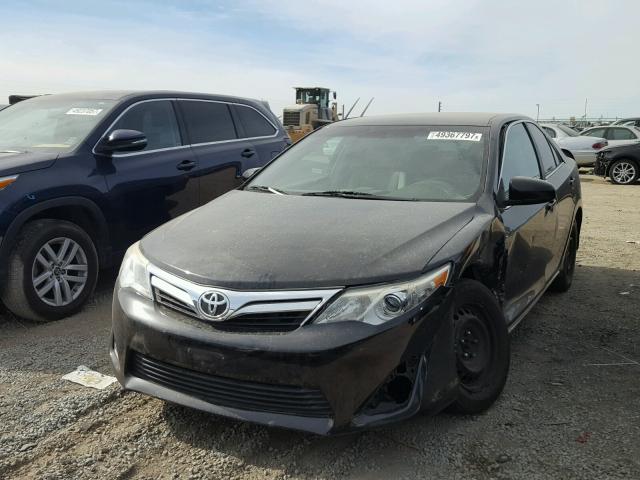 4T1BF1FKXCU087498 - 2012 TOYOTA CAMRY BASE BLACK photo 2