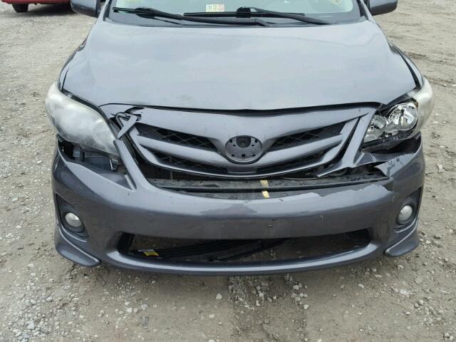 2T1BU4EE5BC537352 - 2011 TOYOTA COROLLA BA GRAY photo 9