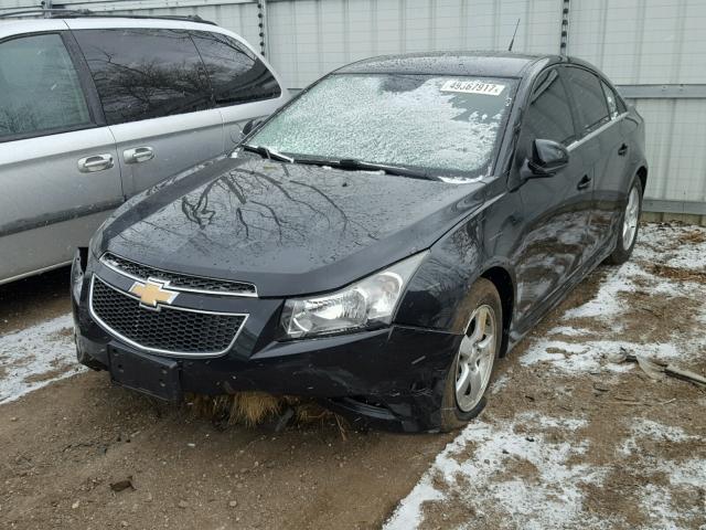 1G1PC5SB6D7226535 - 2013 CHEVROLET CRUZE LT BLACK photo 2