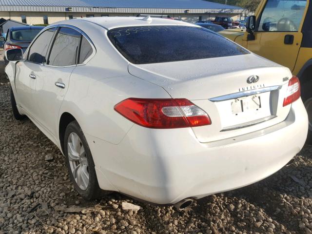 JN1BY1AR5BM373537 - 2011 INFINITI M37 X WHITE photo 3