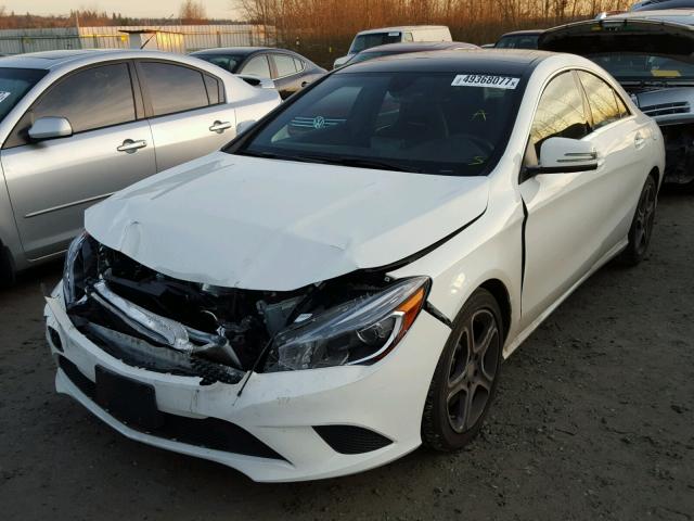 WDDSJ4EB7EN120806 - 2014 MERCEDES-BENZ CLA 250 WHITE photo 2