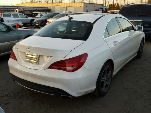 WDDSJ4EB7EN120806 - 2014 MERCEDES-BENZ CLA 250 WHITE photo 4