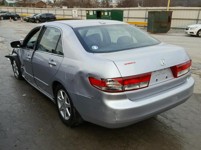 1HGCM66534A026830 - 2004 HONDA ACCORD EX SILVER photo 3