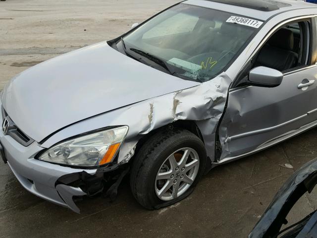 1HGCM66534A026830 - 2004 HONDA ACCORD EX SILVER photo 9