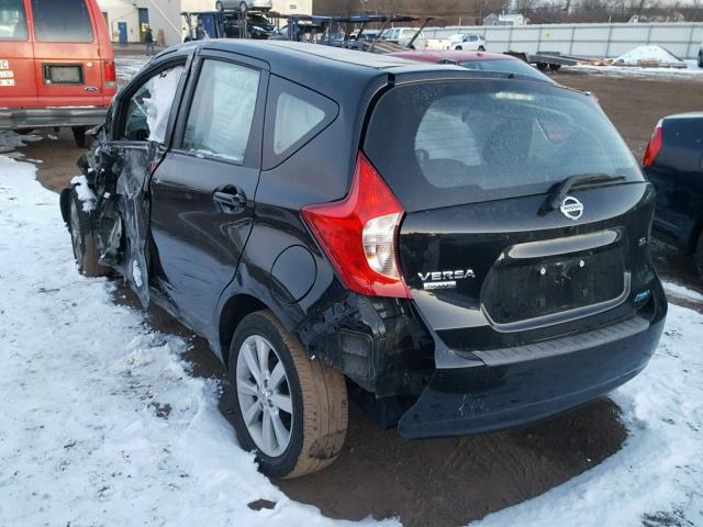 3N1CE2CP5EL428341 - 2014 NISSAN VERSA NOTE BLACK photo 3