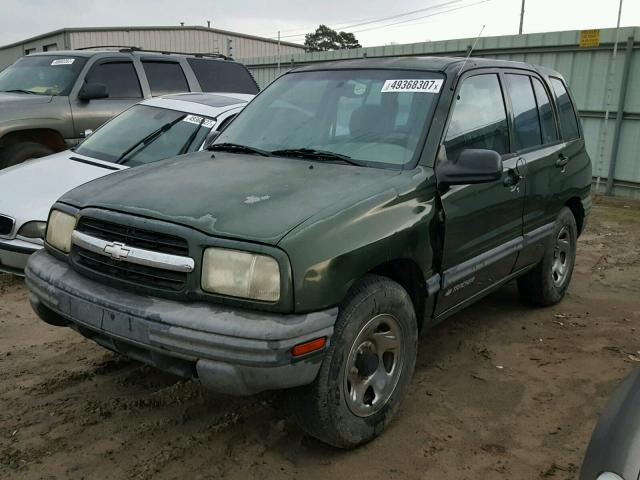 2CNBJ13C7Y6926430 - 2000 CHEVROLET TRACKER GREEN photo 2