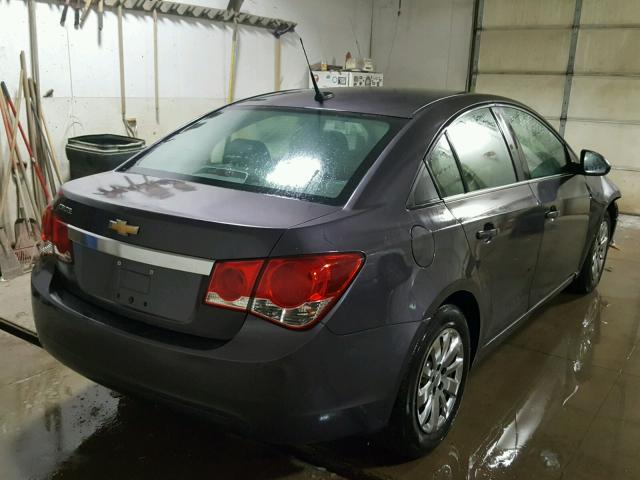 1G1PC5SHXB7135365 - 2011 CHEVROLET CRUZE LS GRAY photo 4