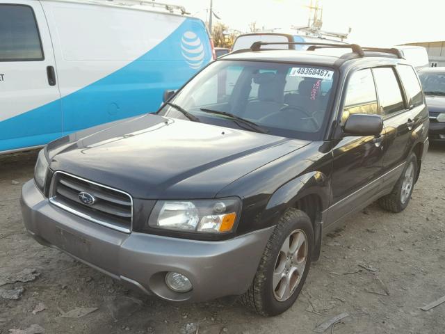JF1SG65683H761102 - 2003 SUBARU FORESTER 2 BLACK photo 2