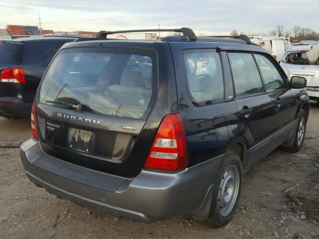 JF1SG65683H761102 - 2003 SUBARU FORESTER 2 BLACK photo 4