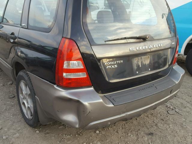 JF1SG65683H761102 - 2003 SUBARU FORESTER 2 BLACK photo 9