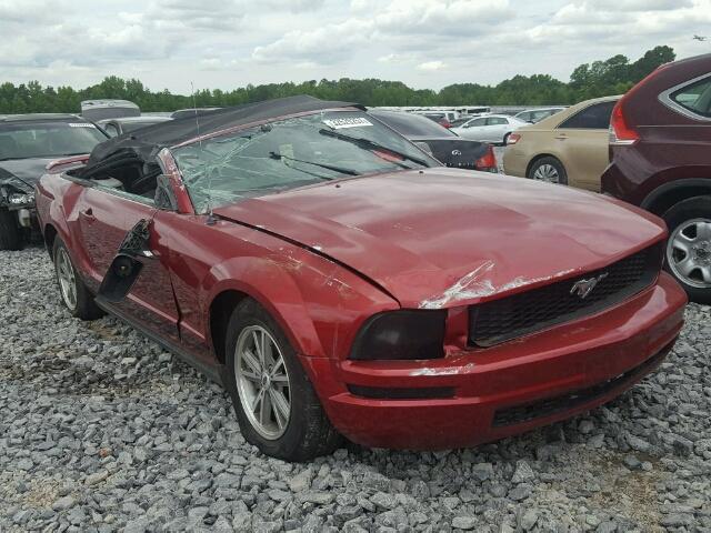 1ZVHT84N555213239 - 2005 FORD MUSTANG RED photo 1