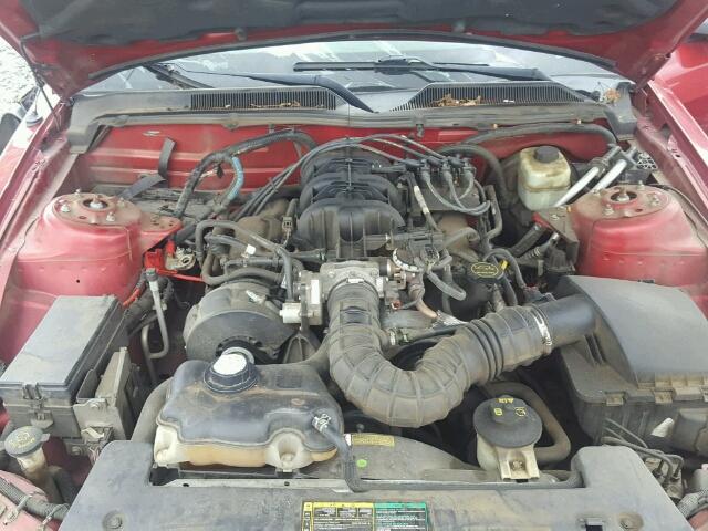 1ZVHT84N555213239 - 2005 FORD MUSTANG RED photo 7