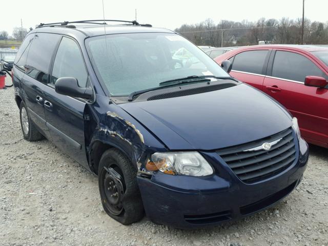 1C4GP45R55B284312 - 2005 CHRYSLER TOWN & COU BLUE photo 1