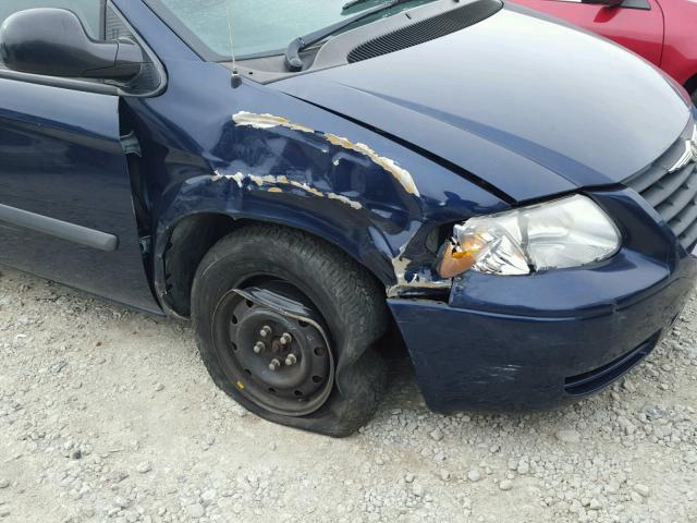 1C4GP45R55B284312 - 2005 CHRYSLER TOWN & COU Mavi foto 9