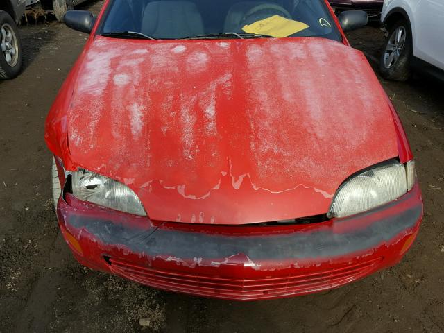 1G1JC1246W7284745 - 1998 CHEVROLET CAVALIER B RED photo 7