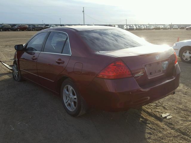 1HGCM563X6A009874 - 2006 HONDA ACCORD SE RED photo 3