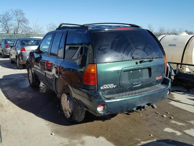 1GKDT13S552153789 - 2005 GMC ENVOY GREEN photo 3