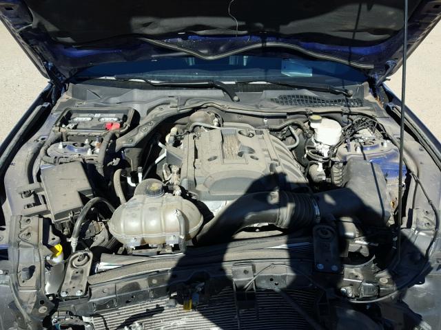 1FA6P8TH3F5318024 - 2015 FORD MUSTANG BLUE photo 7