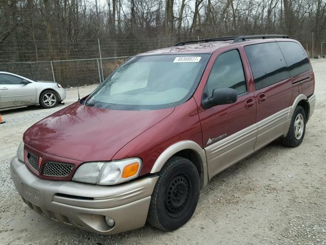 1GMDX03E72D287722 - 2002 PONTIAC MONTANA RED photo 2