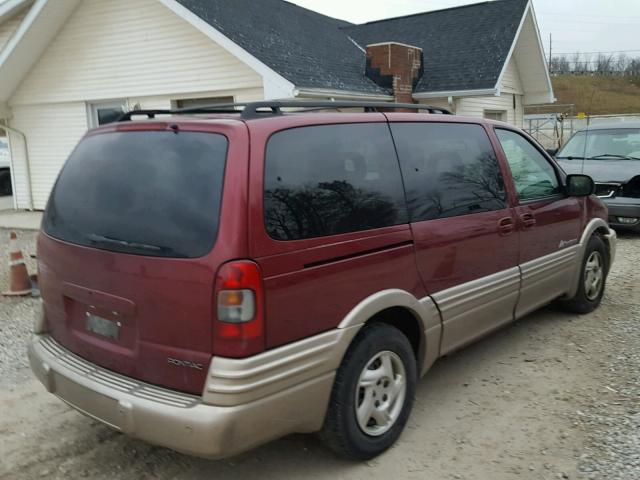 1GMDX03E72D287722 - 2002 PONTIAC MONTANA RED photo 4