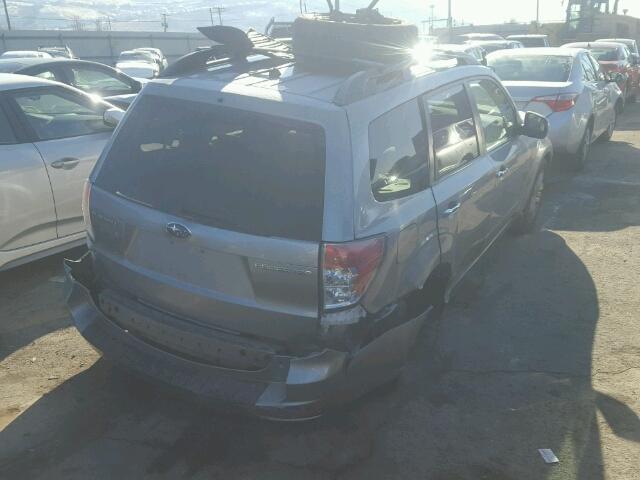 JF2SH63609H728552 - 2009 SUBARU FORESTER 2 GRAY photo 4