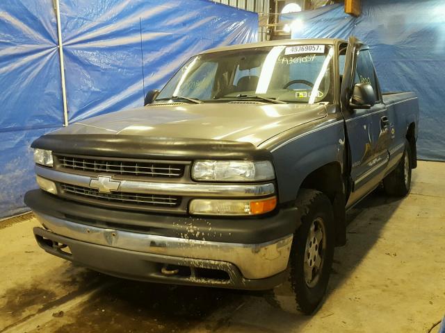 1GCEK14V9XE254959 - 1999 CHEVROLET SILVERADO GRAY photo 2