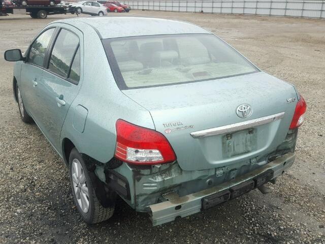 JTDBT903194049051 - 2009 TOYOTA YARIS GREEN photo 3