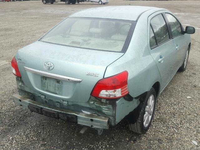 JTDBT903194049051 - 2009 TOYOTA YARIS GREEN photo 4