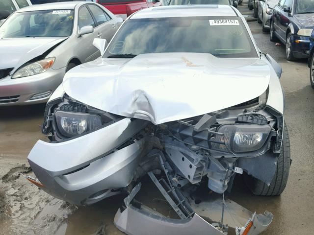 2G1FB1EV6A9213260 - 2010 CHEVROLET CAMARO LT SILVER photo 9