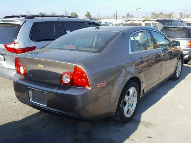 1G1ZB5EB4AF171687 - 2010 CHEVROLET MALIBU LS ნაცრისფერი ფოტო 4
