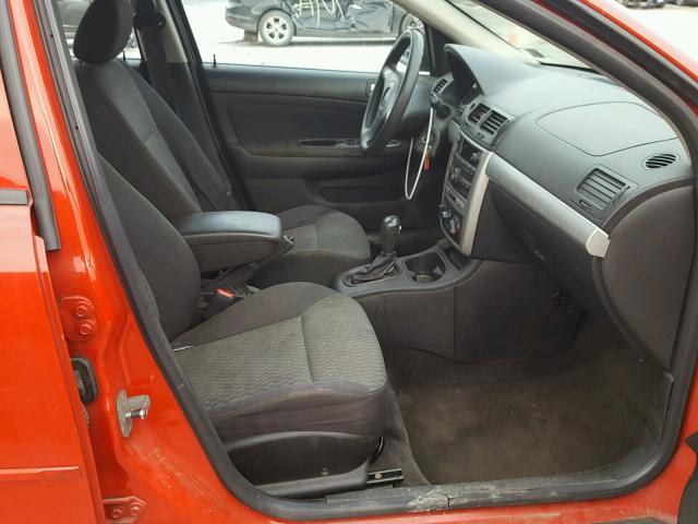 1G1AT58H697298375 - 2009 CHEVROLET COBALT LT RED photo 5