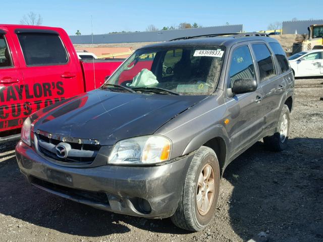 4F2CZ04184KM28043 - 2004 MAZDA TRIBUTE LX GRAY photo 2