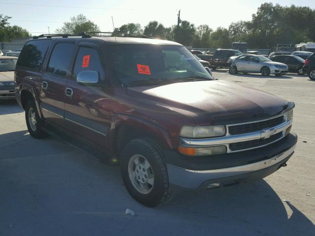 1GNEC16Z32J222920 - 2002 CHEVROLET SUBURBAN C BURGUNDY photo 1