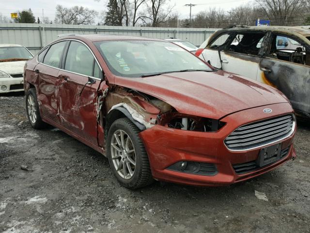 3FA6P0H98ER266422 - 2014 FORD FUSION SE BURGUNDY photo 1