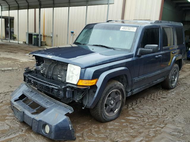 1J8HH48K49C509991 - 2009 JEEP COMMANDER BLUE photo 2