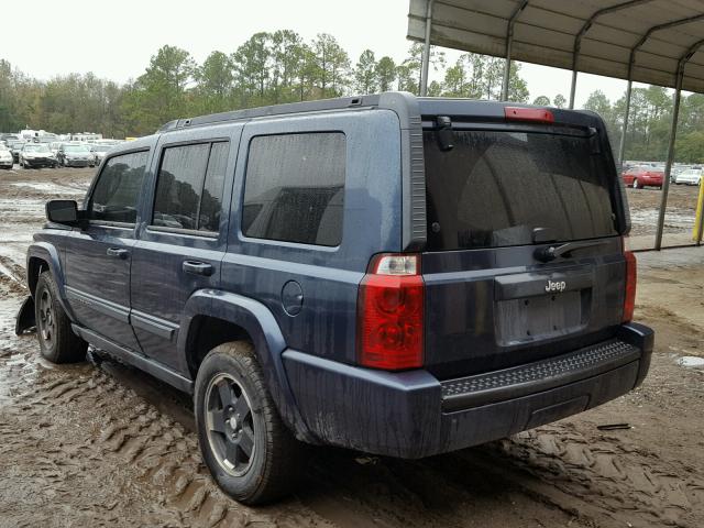 1J8HH48K49C509991 - 2009 JEEP COMMANDER BLUE photo 3