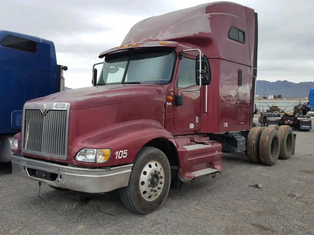 2HSCNSCRX7C558744 - 2007 INTERNATIONAL 9400 9400I MAROON photo 2