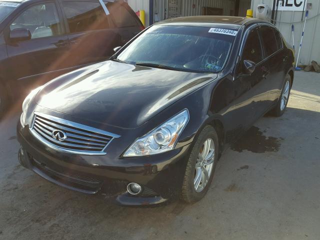 JN1CV6ARXDM763272 - 2013 INFINITI G37 BLACK photo 2