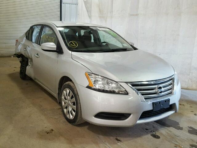 3N1AB7AP6FL658276 - 2015 NISSAN SENTRA S SILVER photo 1