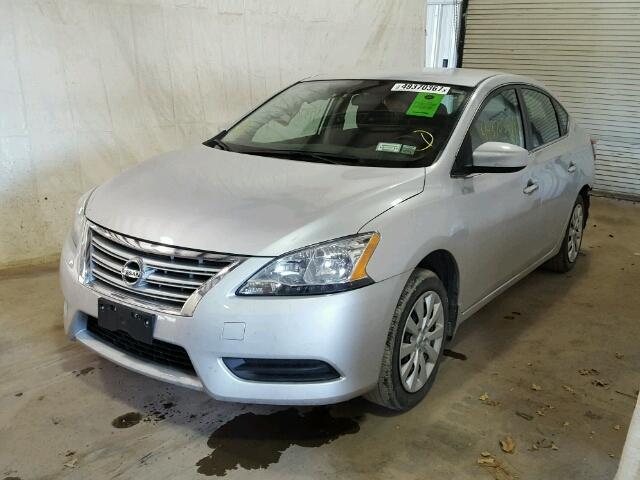 3N1AB7AP6FL658276 - 2015 NISSAN SENTRA S SILVER photo 2