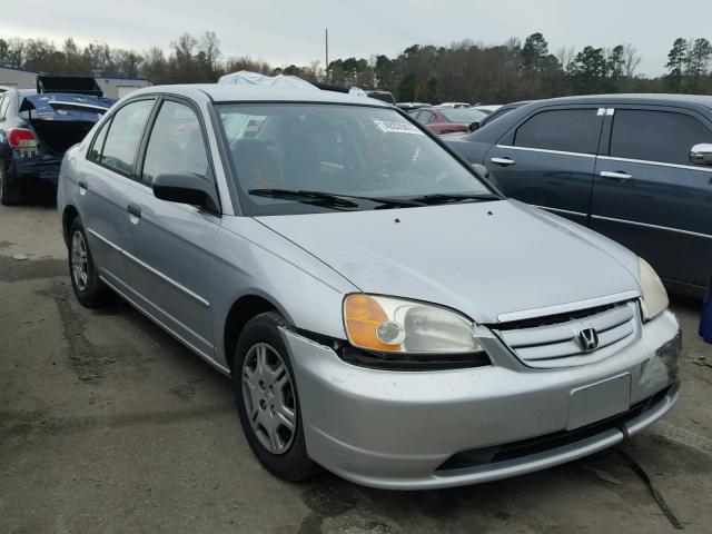 2HGES16511H531974 - 2001 HONDA CIVIC LX SILVER photo 1