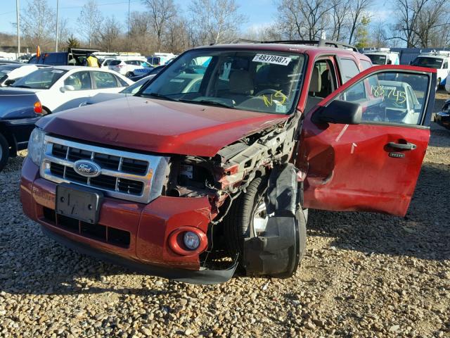 1FMCU0D79BKA38242 - 2011 FORD ESCAPE XLT MAROON photo 2