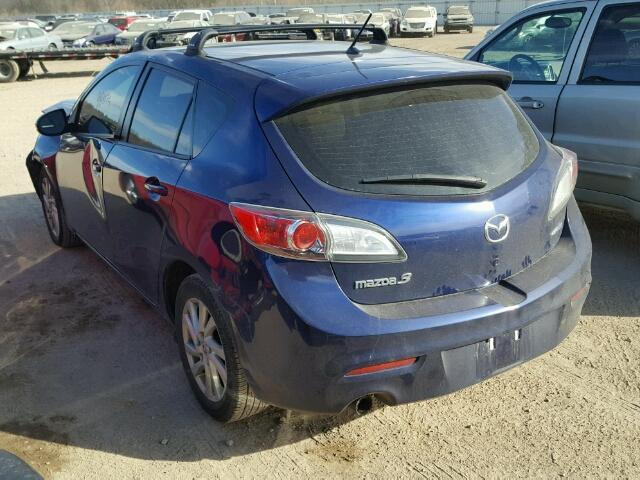 JM1BL1L70C1556807 - 2012 MAZDA 3 I BLUE photo 3