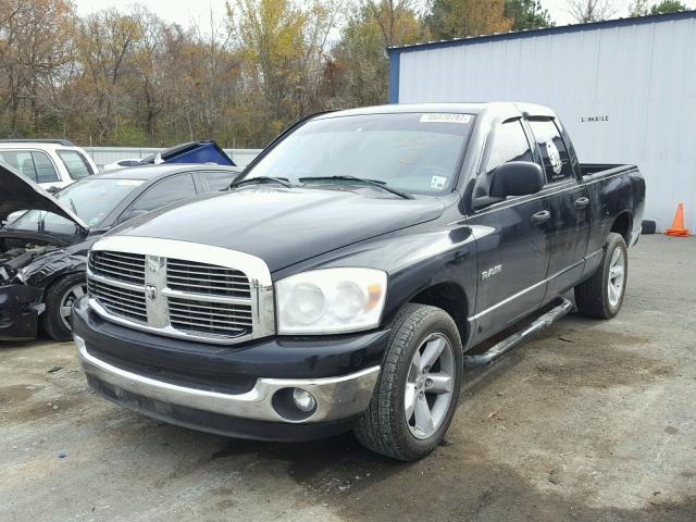 1D7HA18N18J232317 - 2008 DODGE RAM 1500 S BLACK photo 2